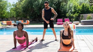 Hot 4K porn - Threesome Yoga Fucking for free on TREXPORN.NET