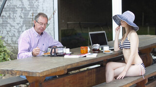 Hot 4K porn - Hugh Gets Blown by Beata Undine for free on TREXPORN.NET