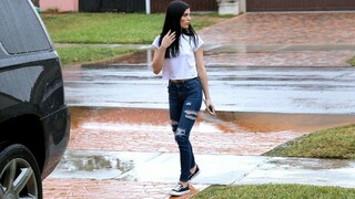 Free 4K porn with Outdoor Blowjob with Shaved Brunette Cutie only on TREXPORN.NET