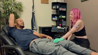 Free 4K porn with Foxxx's Tattooed Lover Lady Lazarus Gets Spanked only on TREXPORN.NET