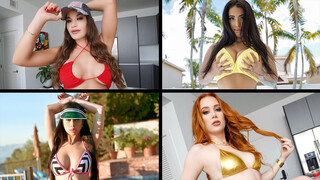 Hot 4K porn - Stacy, Amirah, Jade, and Indica in Tiny Bikinis for free on TREXPORN.NET