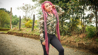 Hot 4K porn - Pink-Haired Beauty Evolet Takes It for free on TREXPORN.NET