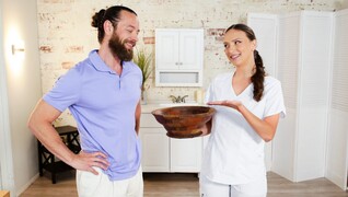 Free 4K porn with Izzy Lush Gives Amazing Nuru Blowjob & Ball Play with Big Cock Brad only on TREXPORN.NET