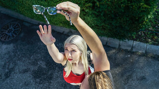 Free 4K porn with Small Teen Gets Rough Treatment from Big Bully Vince only on TREXPORN.NET