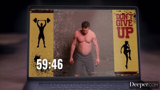 Free 4K porn with Sexy Brunette Cali Caliente Takes Two Cocks in Spitroast Fuck Session only on TREXPORN.NET