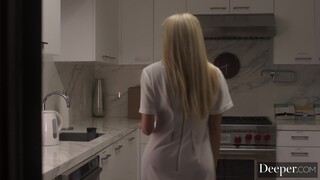 Hot 4K porn - Florentine Part 2 - Blonde Kenzie Deep Throats & Takes Cumshot for free on TREXPORN.NET