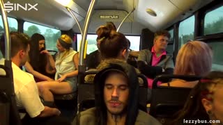 Hot 4K porn - Hot Tattooed Lesbians Play with Pussy on Public Bus for free on TREXPORN.NET