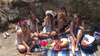 Hot 4K porn - Behind the Scenes: Waterfall Chicks Interview – Natacha, Debra & Penelope D Get Naked for free on TREXPORN.NET