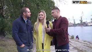 Hot 4K porn - Hot blonde gives deep throat in nature for free on TREXPORN.NET