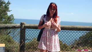 Free 4K porn with Cherie Redhead Solo Outdoor Big Tits Action only on TREXPORN.NET