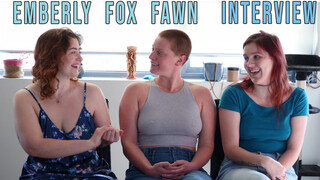 Hot 4K porn - Behind the Scenes with Emberly, Fawn, and Fox - A Sexy Interview for free on TREXPORN.NET