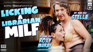 Free 4K porn with Stella, the MILF Librarian, Fucks 21yo Roxy only on TREXPORN.NET