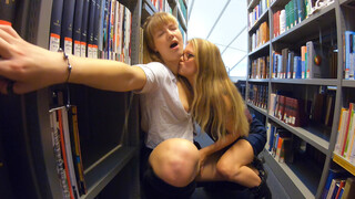 Hot 4K porn - Hairy Bookworms Get Naughty in Public for free on TREXPORN.NET