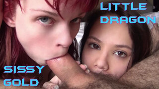 Hot 4K porn - Redhead Sissy Gold and Little Dragon Get Down and Dirty for free on TREXPORN.NET