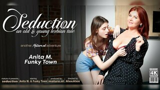 Hot 4K porn - Funky Town Seduces Older Lover Anita M. in Living Room for free on TREXPORN.NET
