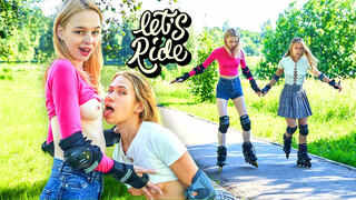 Free 4K porn with Horny Lesbians Elloise Arti and Nika Murr on Rollerblades only on TREXPORN.NET