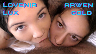 Hot 4K porn - Young Brunettes Lovenia Lux and Arwen Gold Get Naughty for free on TREXPORN.NET
