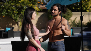 Free 4K porn with Jasmine Wilde Gets Help from Leo Woodman for Her First Blowjob! only on TREXPORN.NET