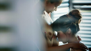 Hot 4K porn - Russian Brunette Lesbians Kiss and Play (2015) for free on TREXPORN.NET